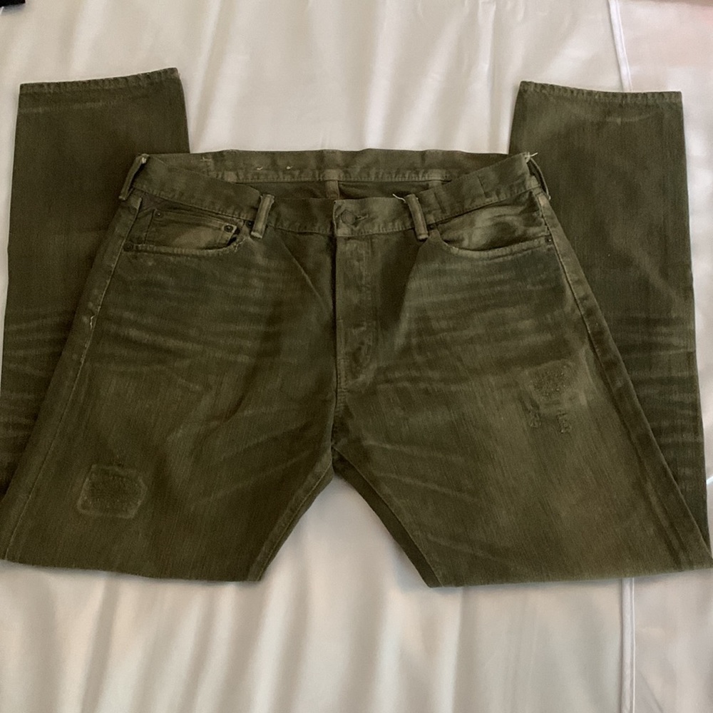 RALPH LAUREN DENIM & SUPPLY SLIM JEANS SZ 38/32 in Green